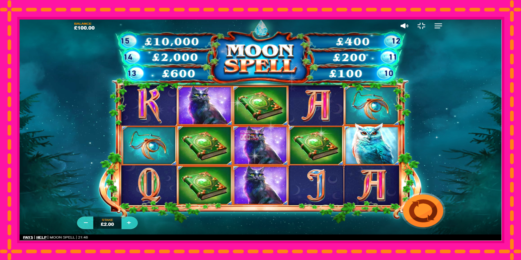 Slot machine Moon Spell gratuitamente, immagine 2