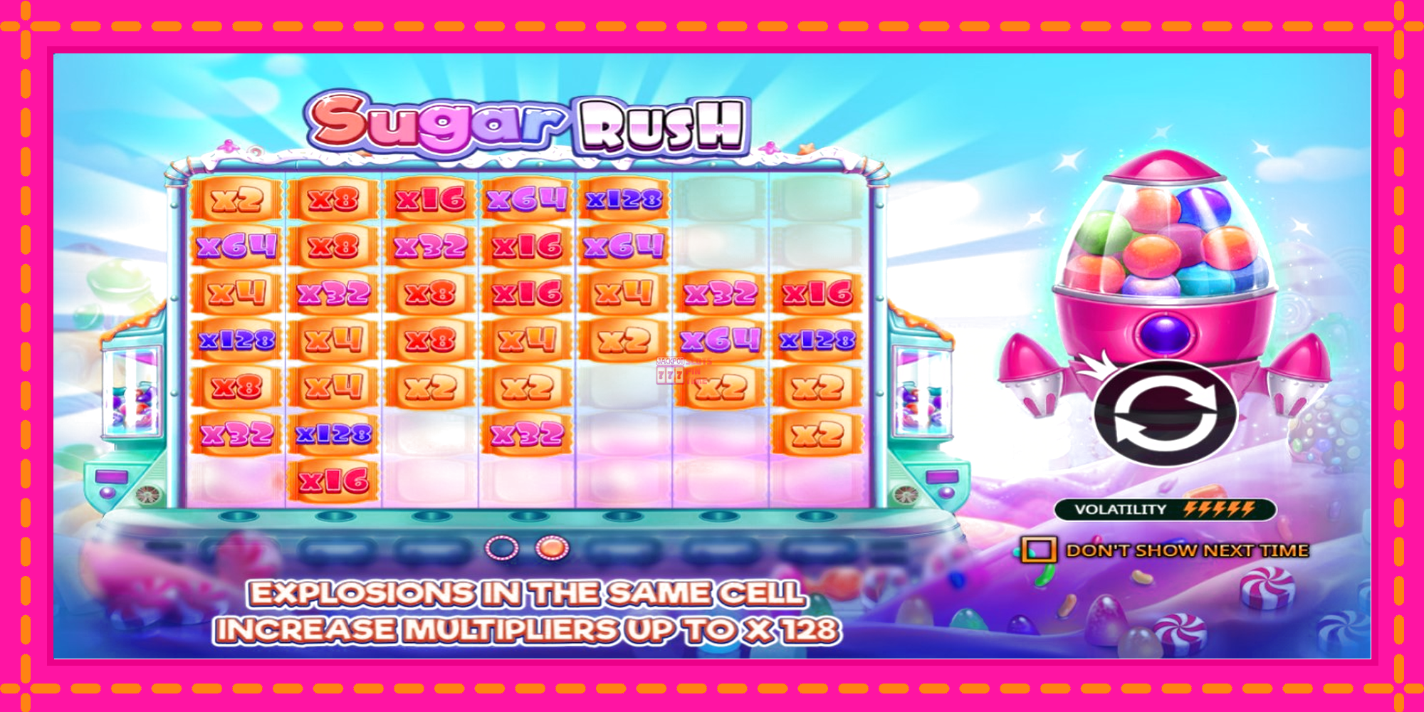 Slot machine Sugar Rush gratuitamente, immagine 1