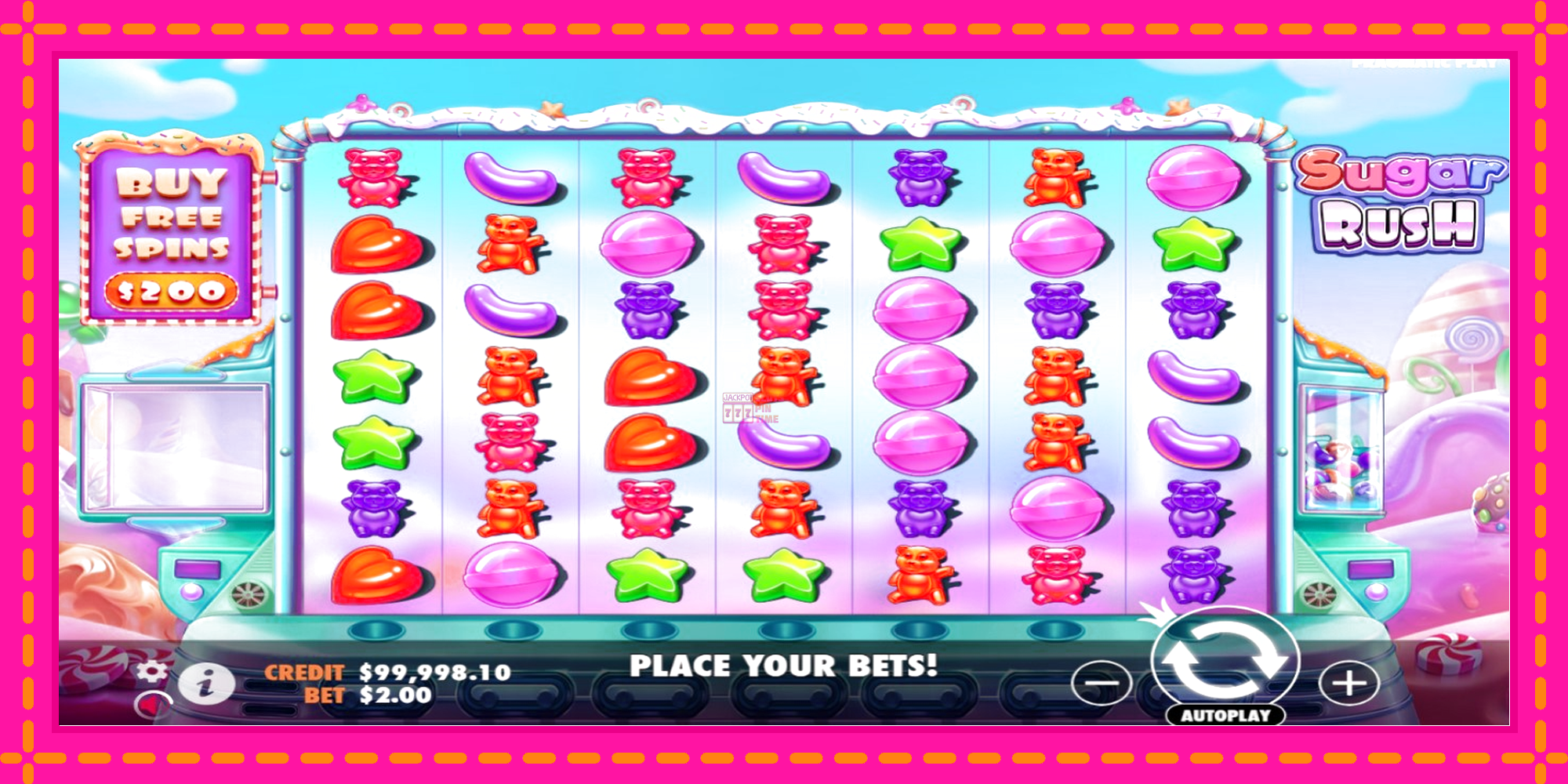 Slot machine Sugar Rush gratuitamente, immagine 2