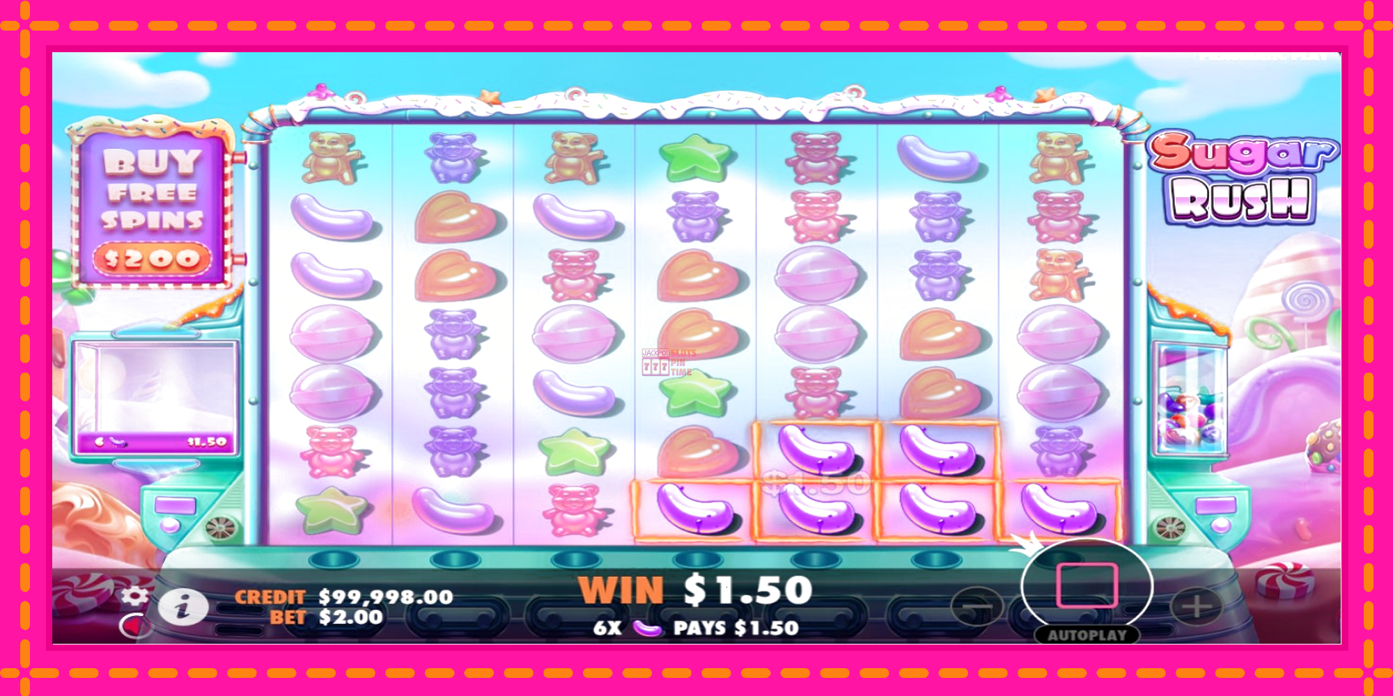 Slot machine Sugar Rush gratuitamente, immagine 3