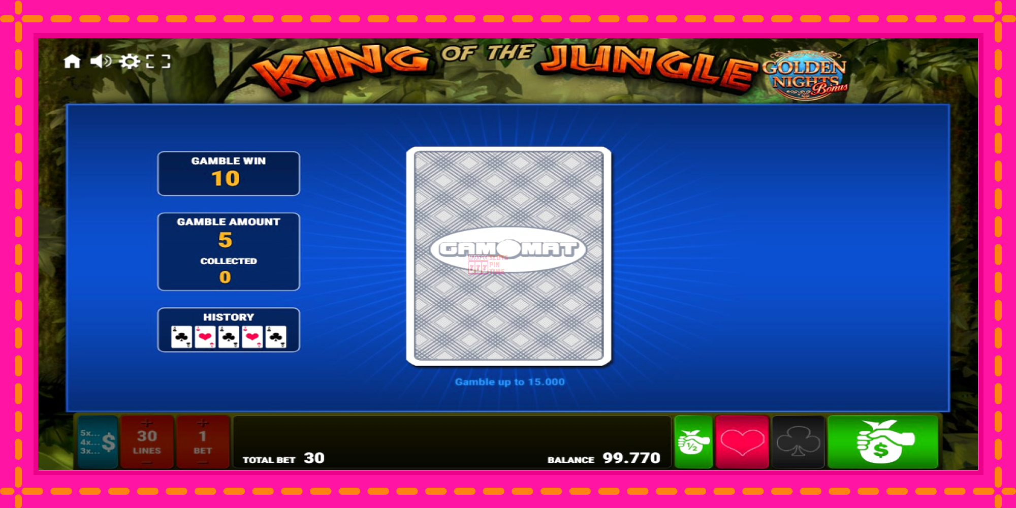 Slot machine King of the Jungle Golden Nights gratuitamente, immagine 4