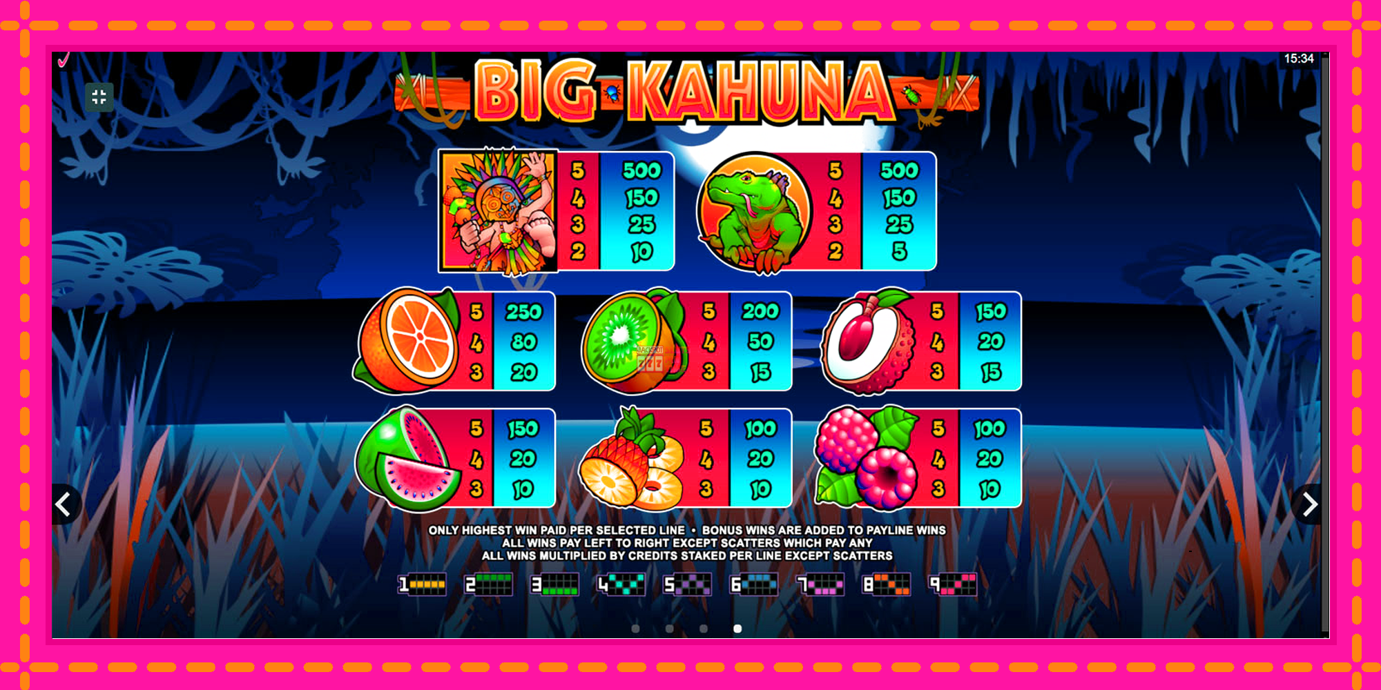 Slot machine Big Kahuna gratuitamente, immagine 7