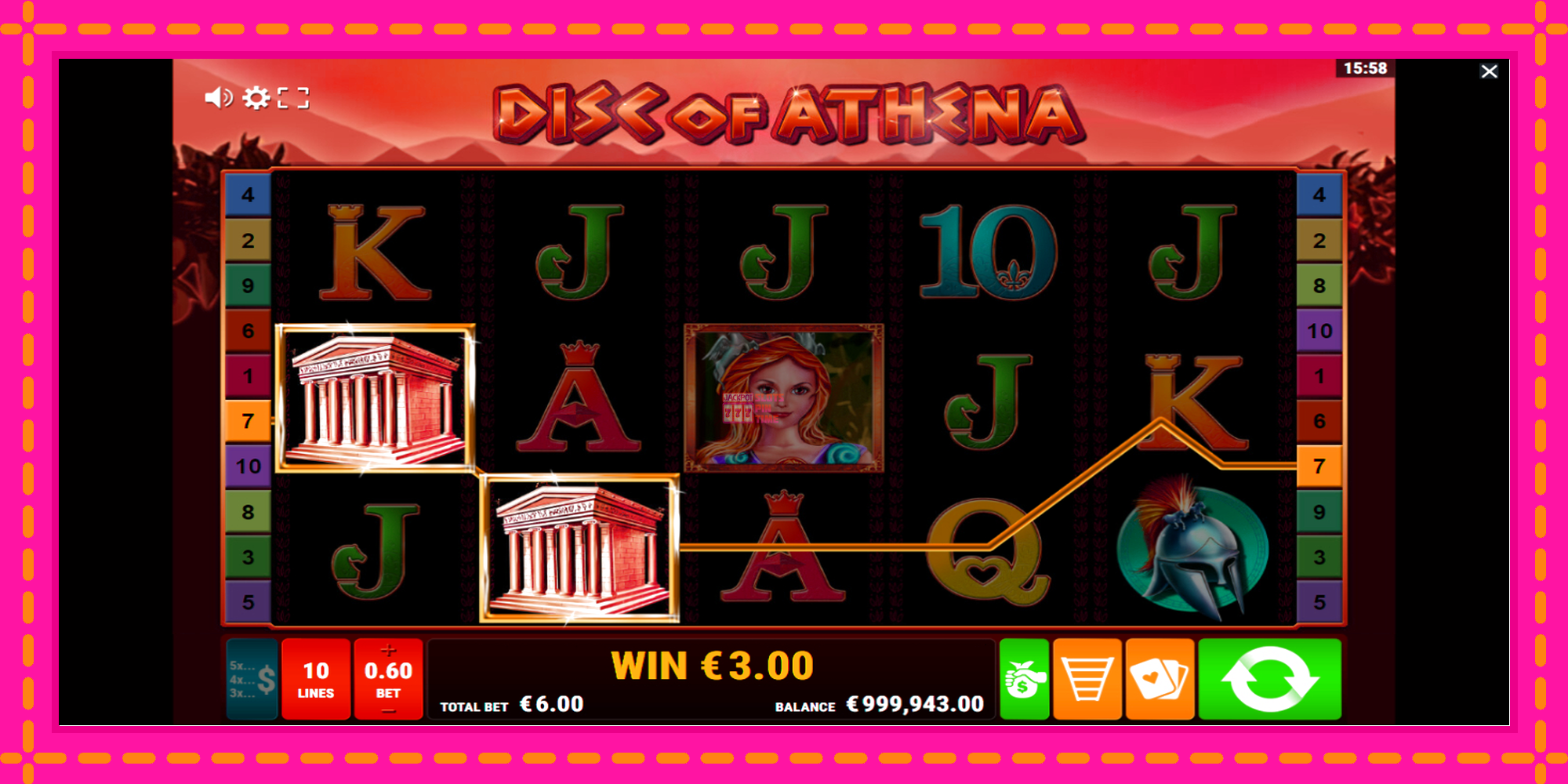 Slot machine Disc of Athena gratuitamente, immagine 3