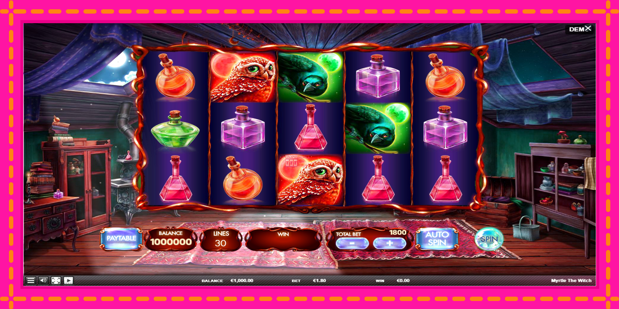 Slot machine Myrtle the Witch gratuitamente, immagine 2