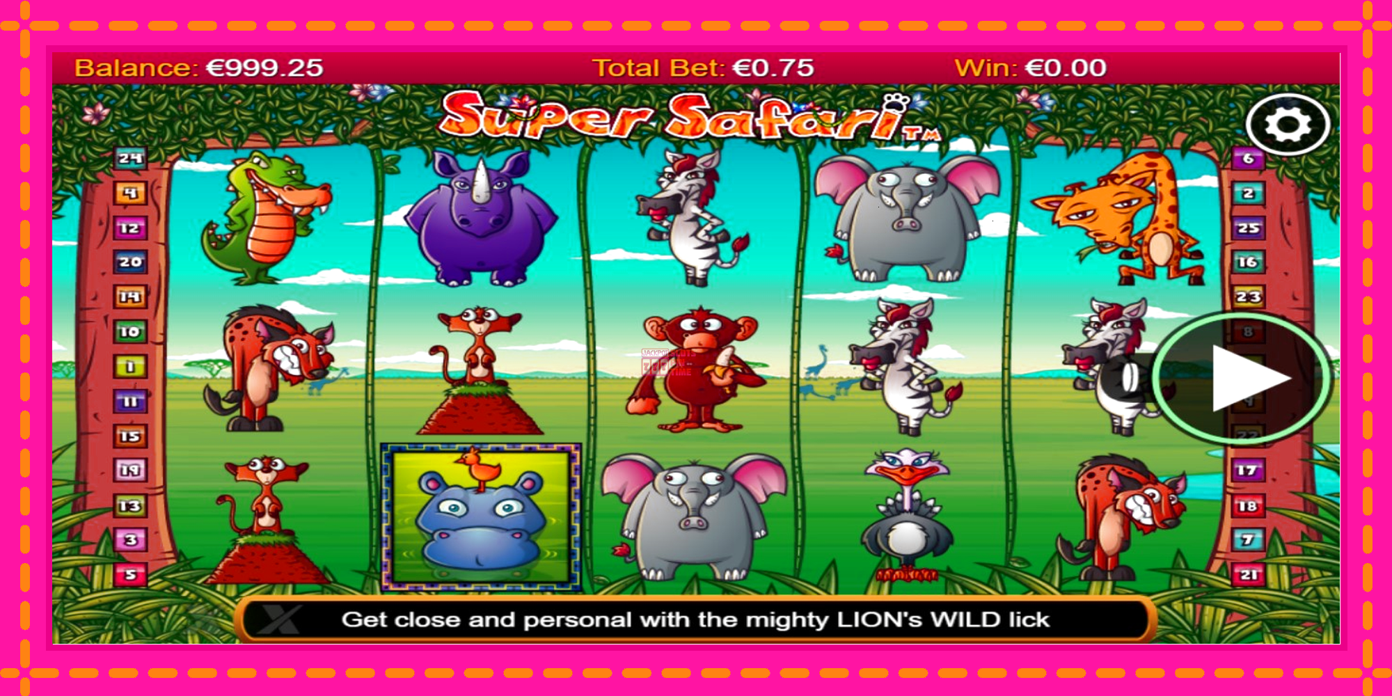 Slot machine Super Safari gratuitamente, immagine 1