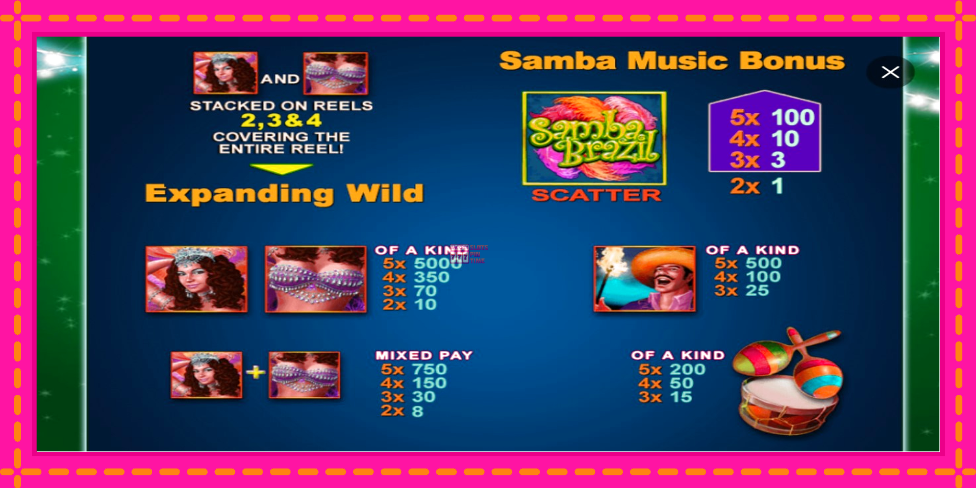 Slot machine Samba Brazil gratuitamente, immagine 3