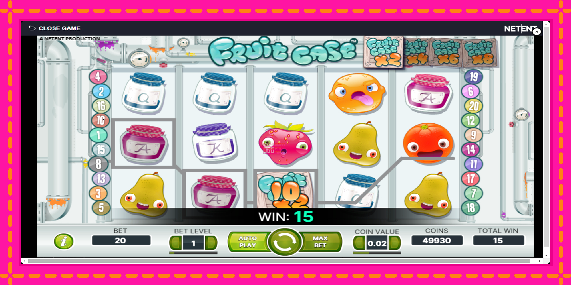 Slot machine Fruit Case gratuitamente, immagine 4