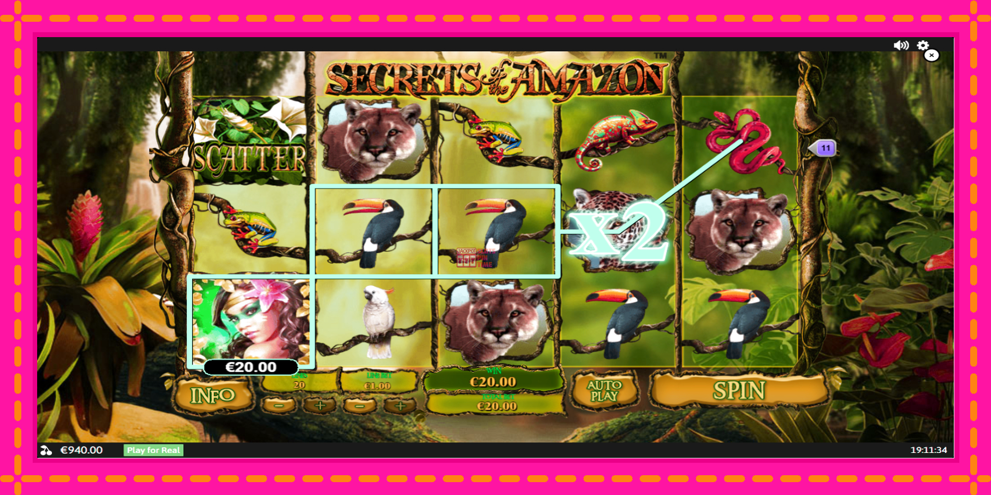 Slot machine Secrets of the Amazon gratuitamente, immagine 3