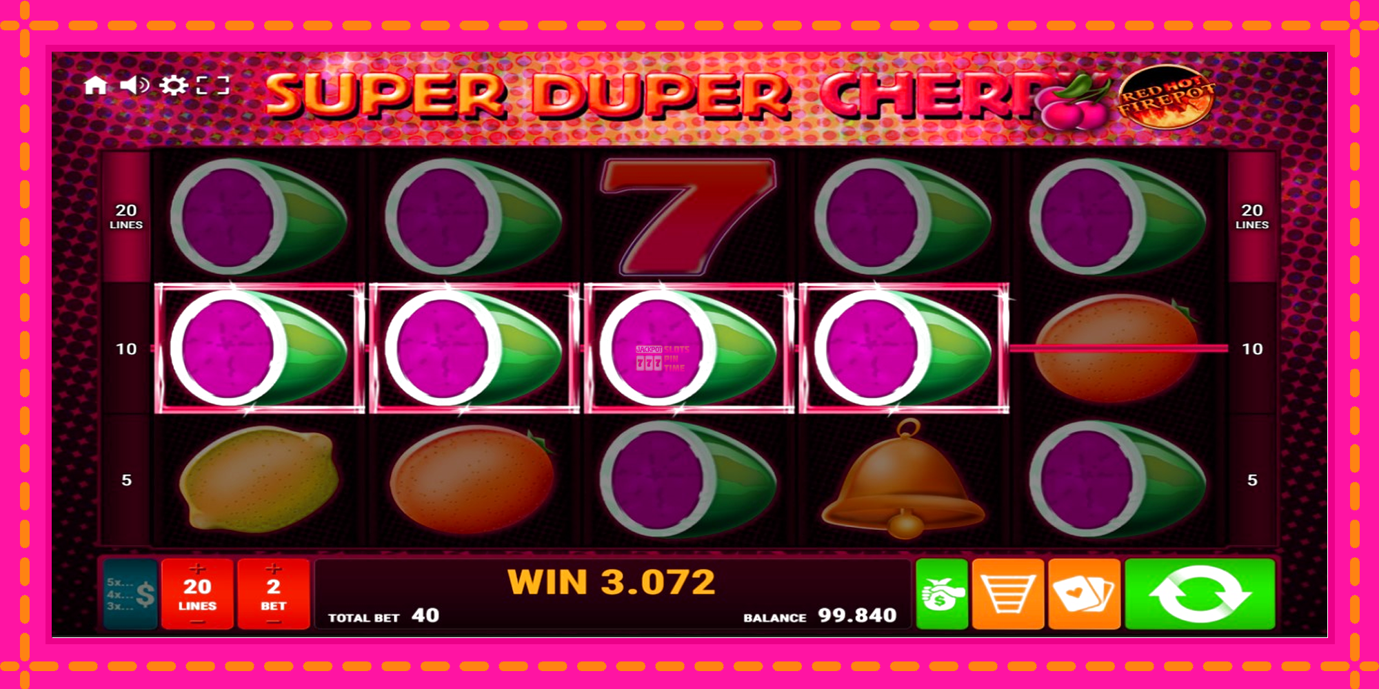 Slot machine Super Duper Cherry Red Hot Firepot gratuitamente, immagine 2