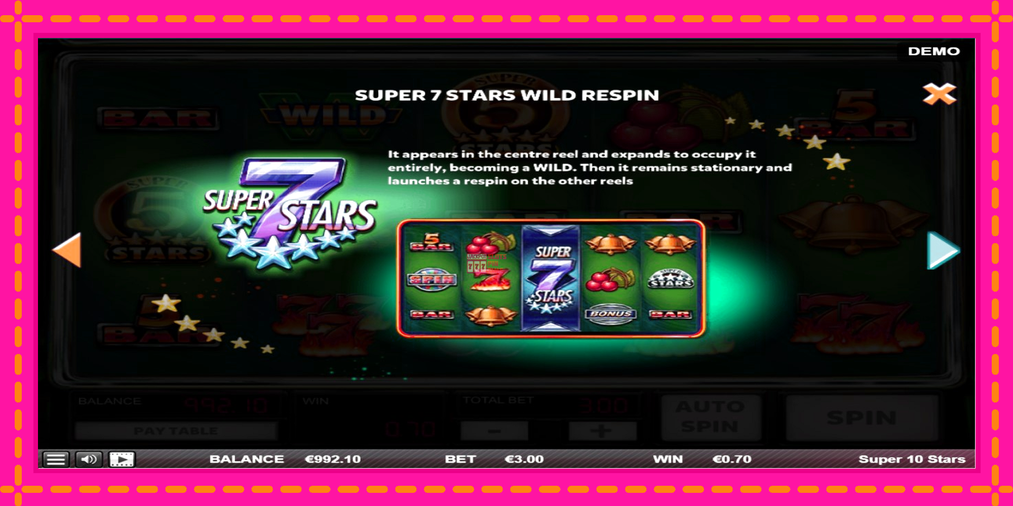 Slot machine Super 10 Stars gratuitamente, immagine 5