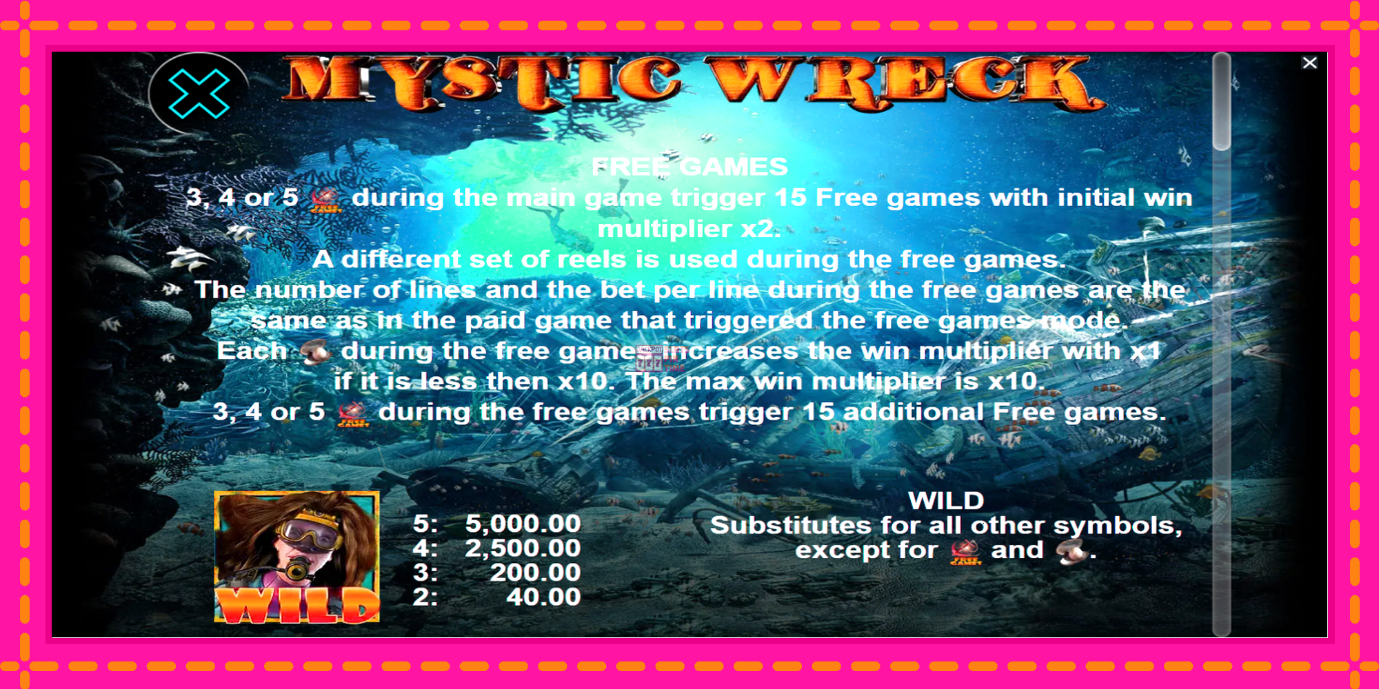 Slot machine Mystic Wreck gratuitamente, immagine 6