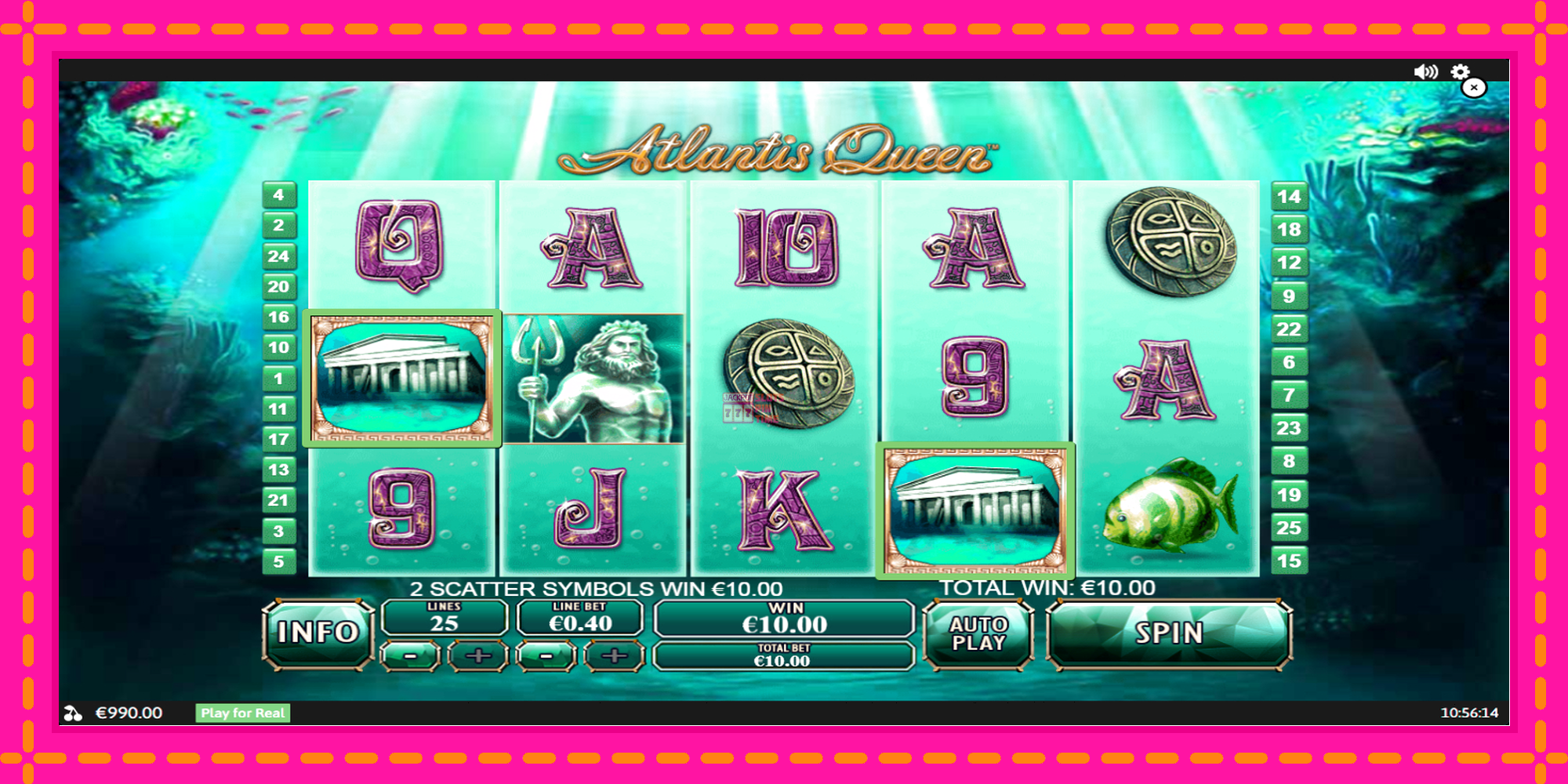 Slot machine Atlantis Queen gratuitamente, immagine 2