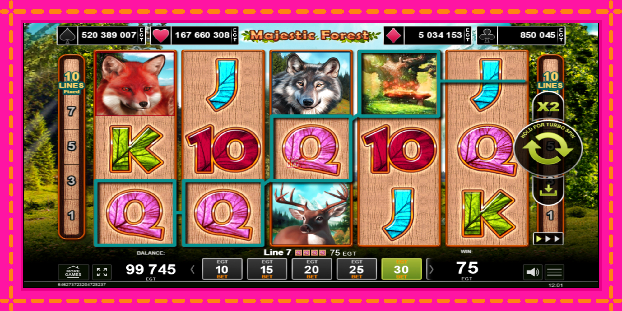 Slot machine Majestic Forest gratuitamente, immagine 2