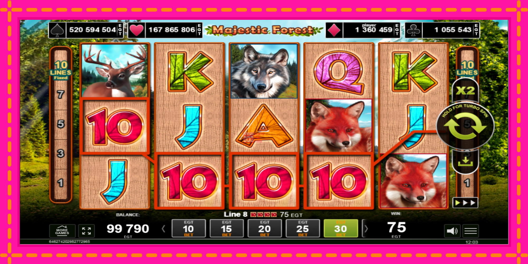 Slot machine Majestic Forest gratuitamente, immagine 3