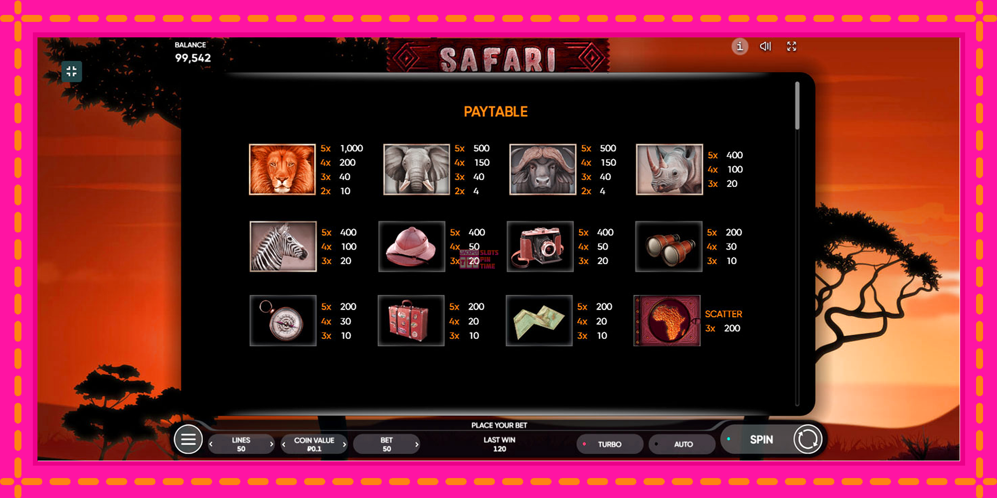 Slot machine Safari gratuitamente, immagine 6