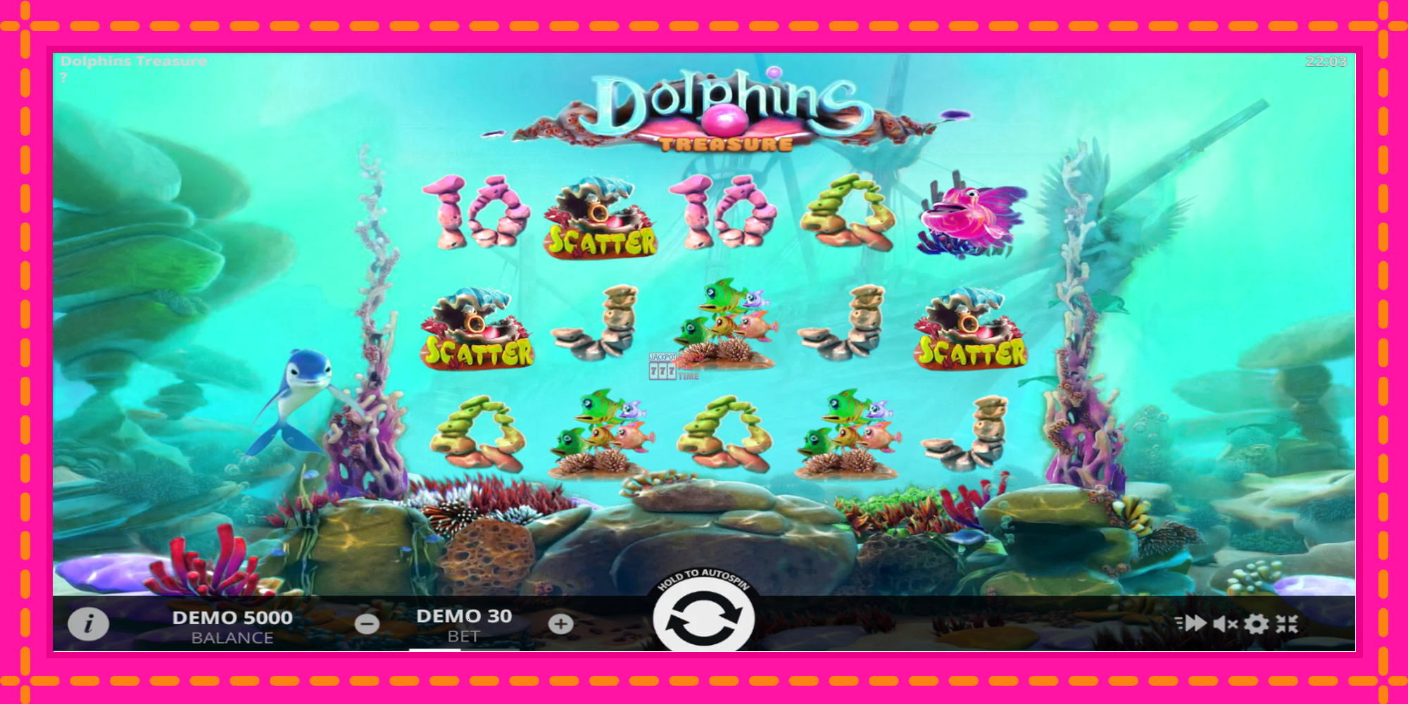 Slot machine Dolphins Treasure gratuitamente, immagine 1