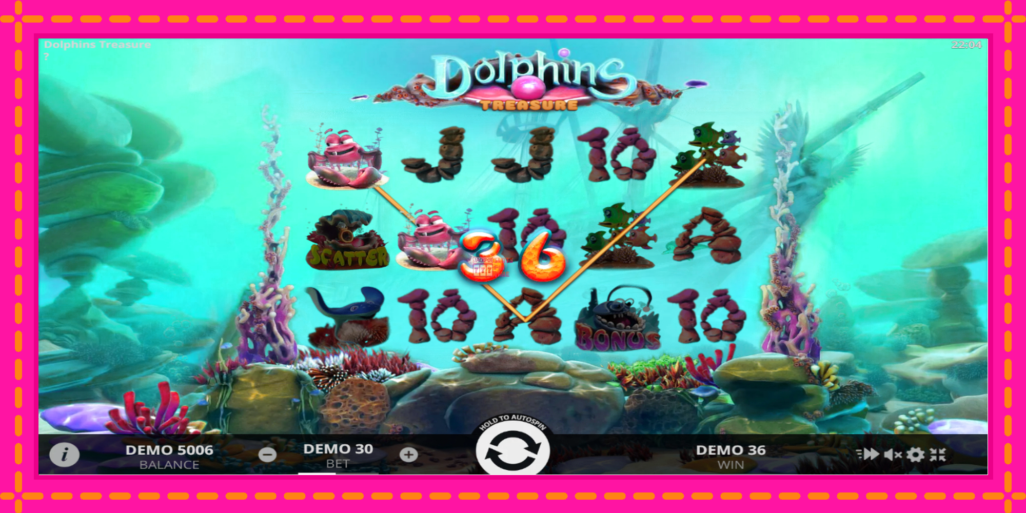 Slot machine Dolphins Treasure gratuitamente, immagine 2