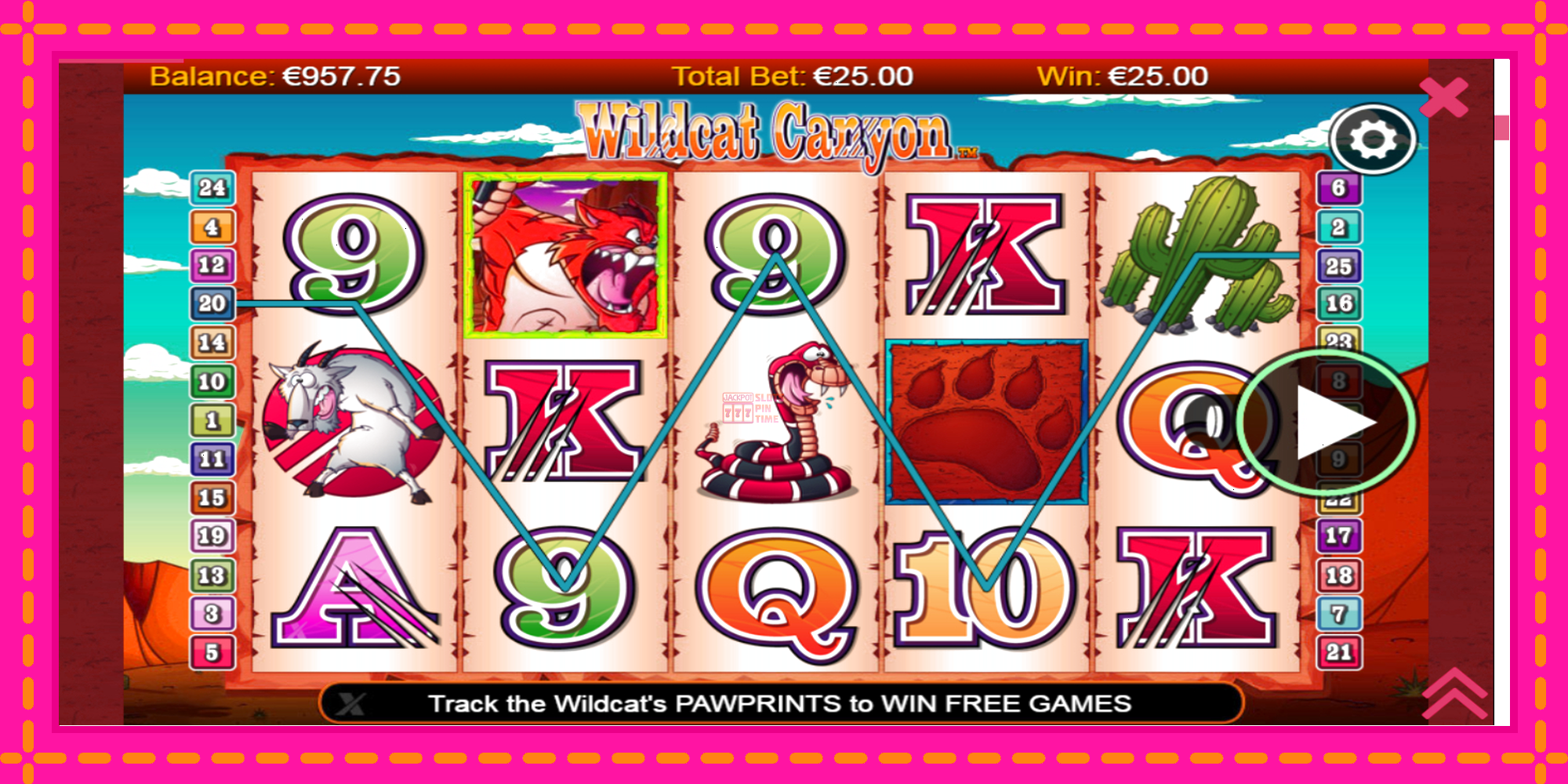 Slot machine Wildcat Canyon gratuitamente, immagine 3