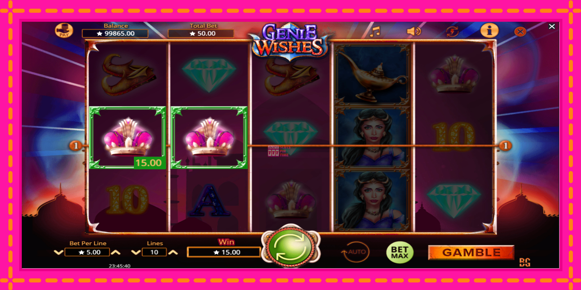 Slot machine Genie Wishes gratuitamente, immagine 3