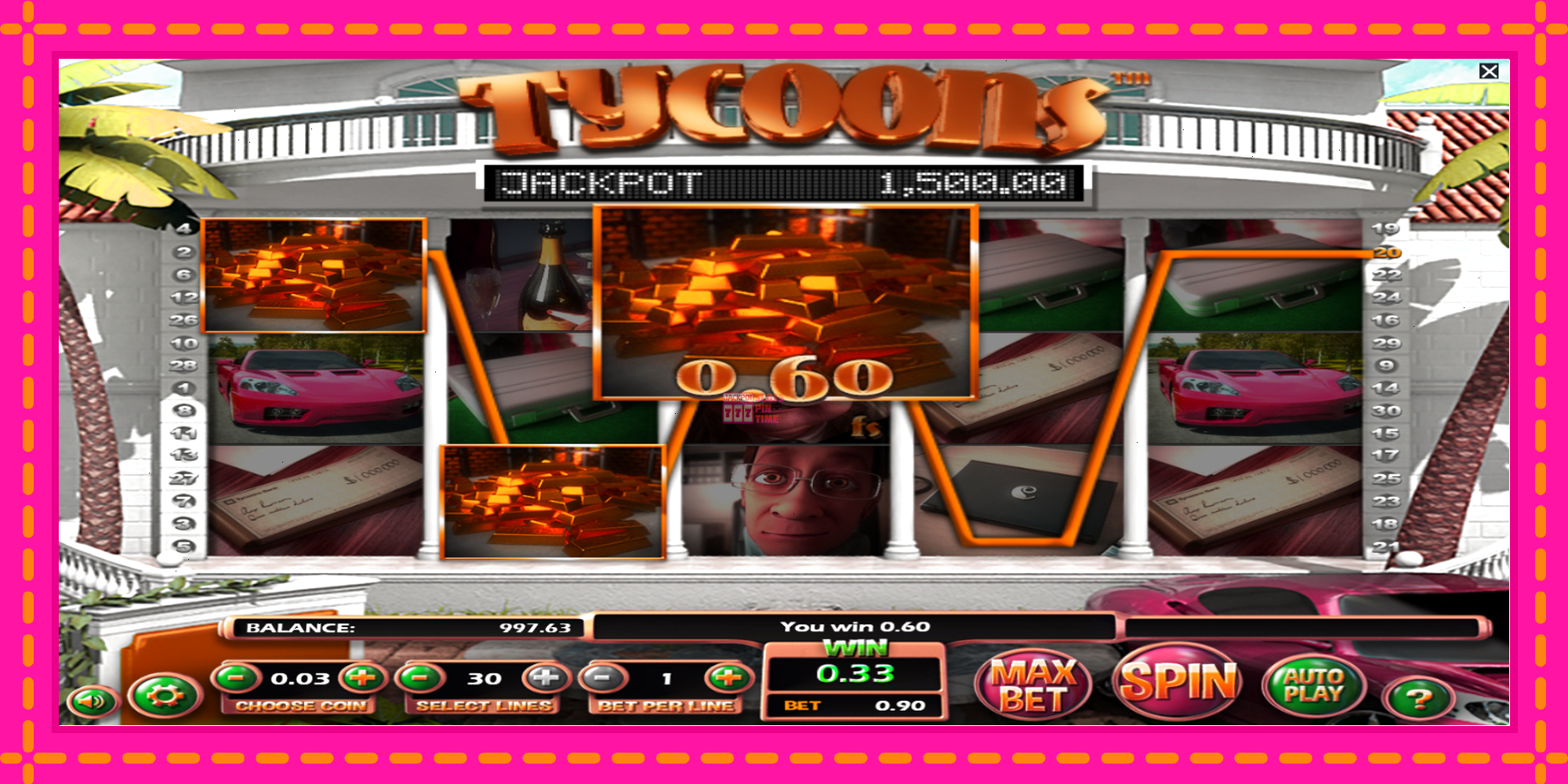 Slot machine Tycoons gratuitamente, immagine 3