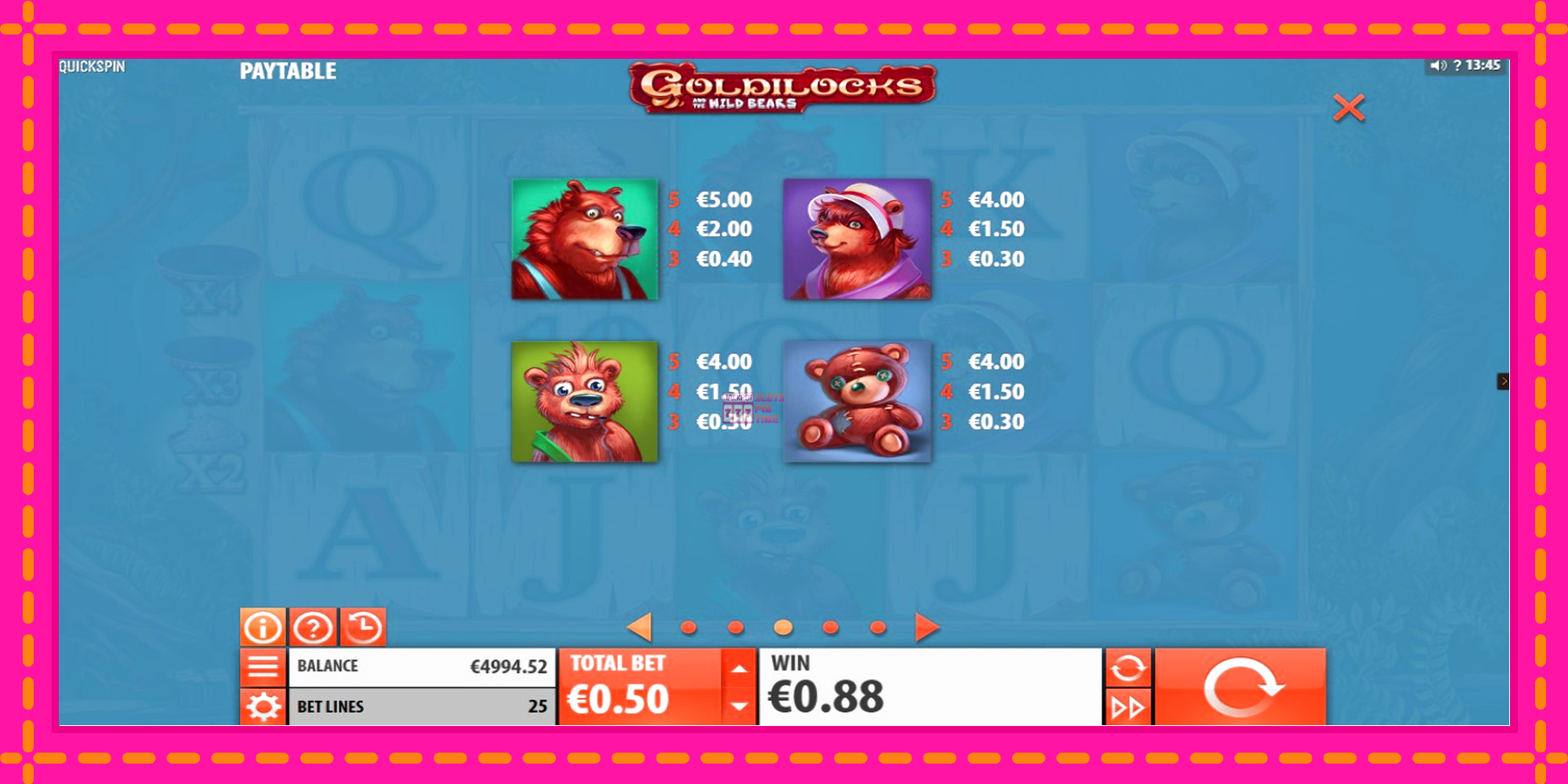 Slot machine Goldilocks and the Wild Bears gratuitamente, immagine 6