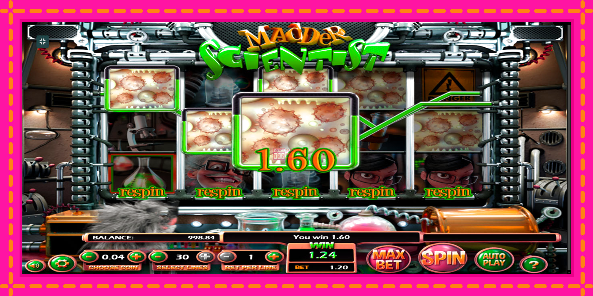 Slot machine Madder Scientist gratuitamente, immagine 2