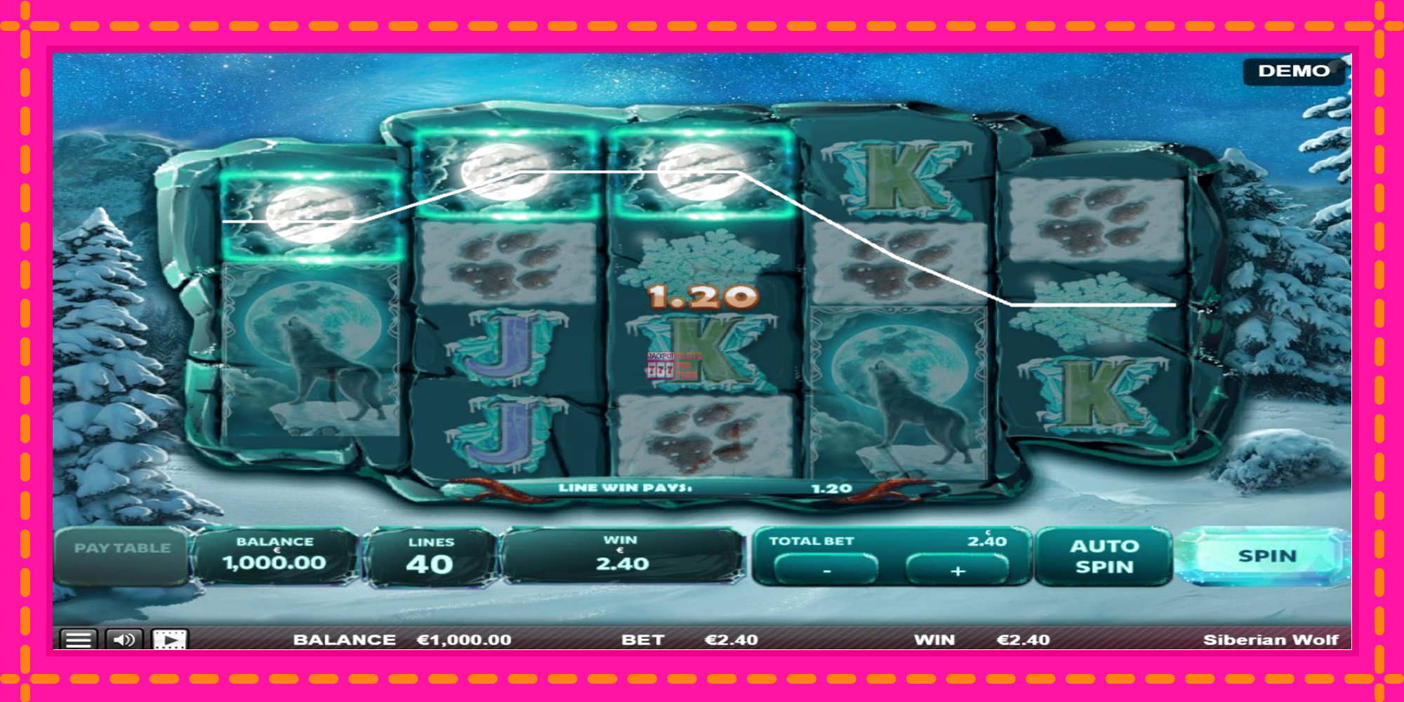 Slot machine Siberian Wolf gratuitamente, immagine 2