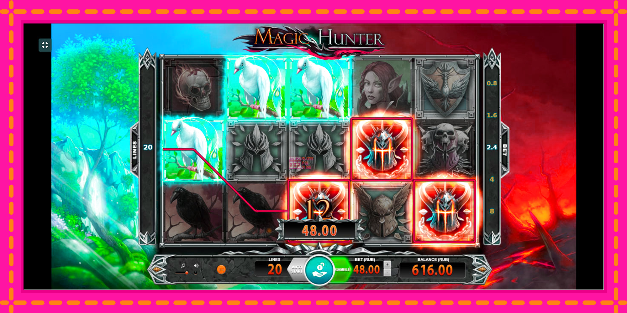 Slot machine Magic Hunter gratuitamente, immagine 3