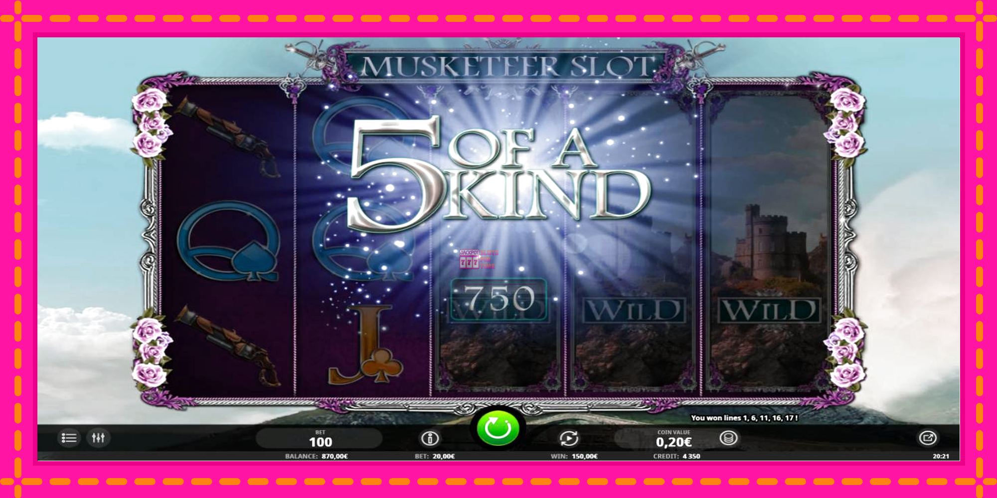 Slot machine Musketeer Slot gratuitamente, immagine 4