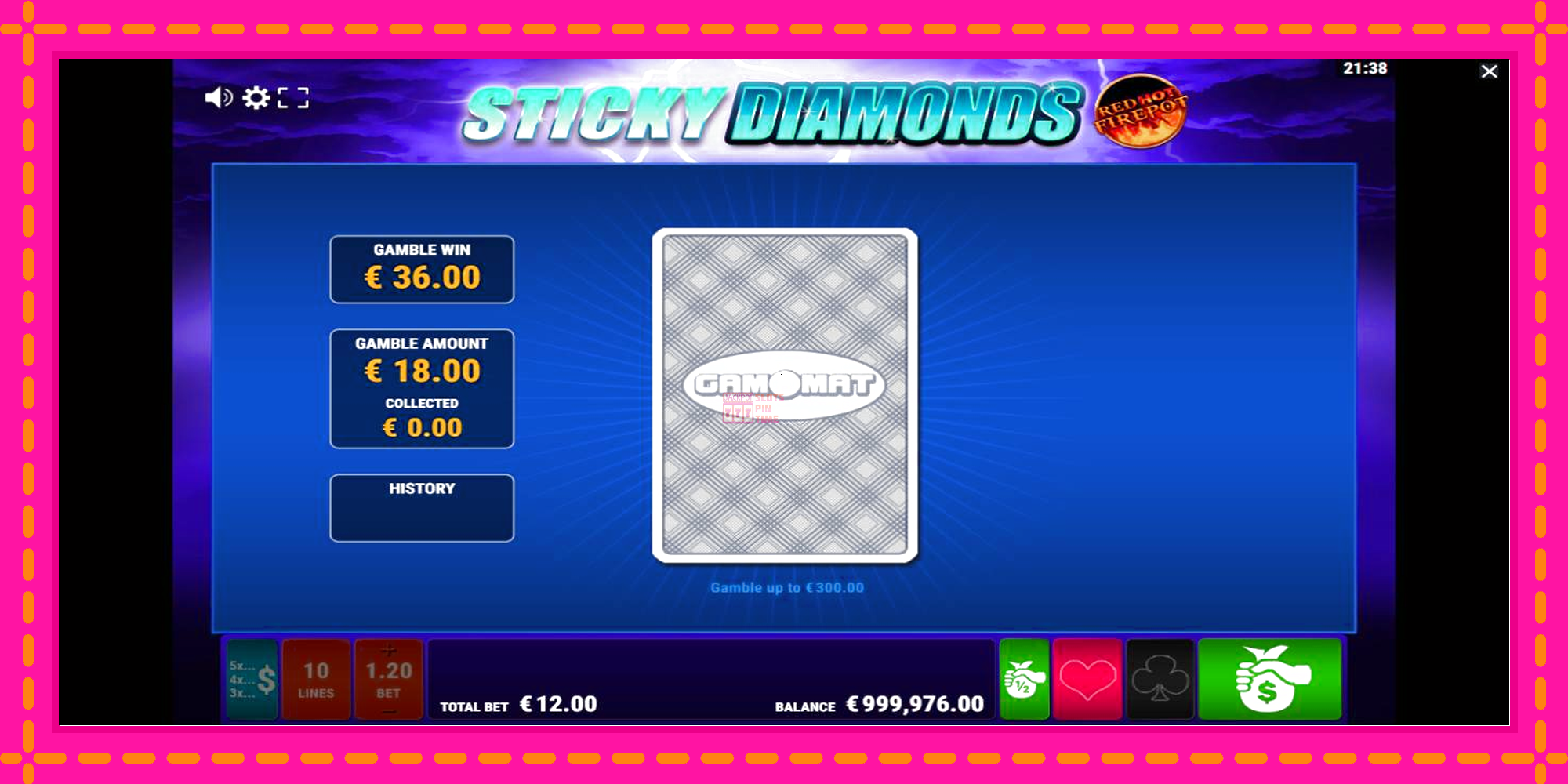 Slot machine Sticky Diamonds Red Hot Firepot gratuitamente, immagine 3