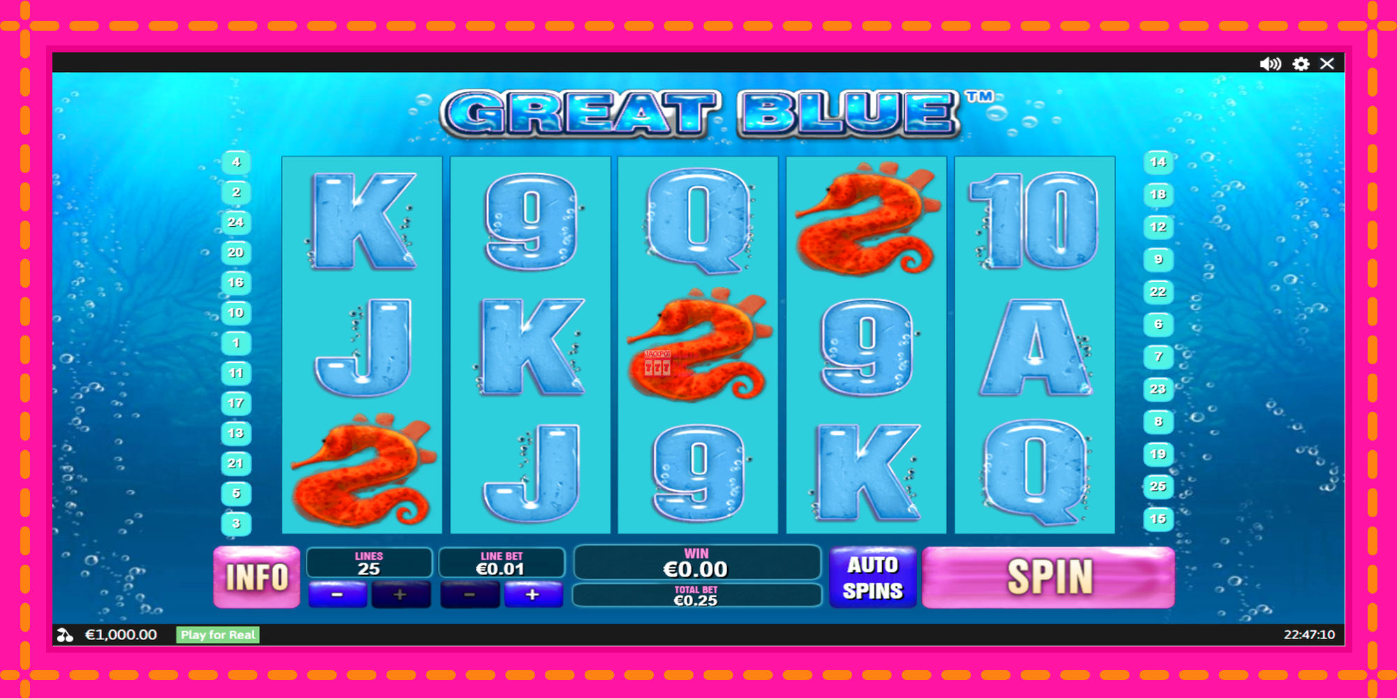 Slot machine Great Blue gratuitamente, immagine 1