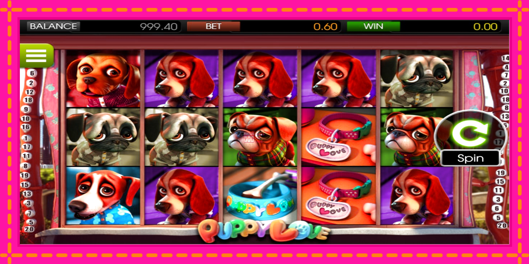 Slot machine Puppy Love gratuitamente, immagine 1