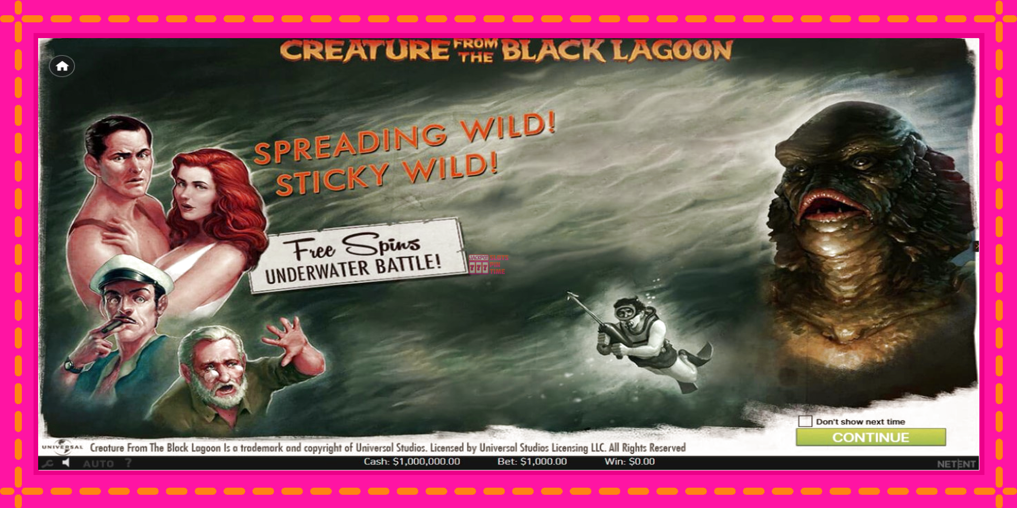 Slot machine Creature From The Black Lagoon gratuitamente, immagine 1