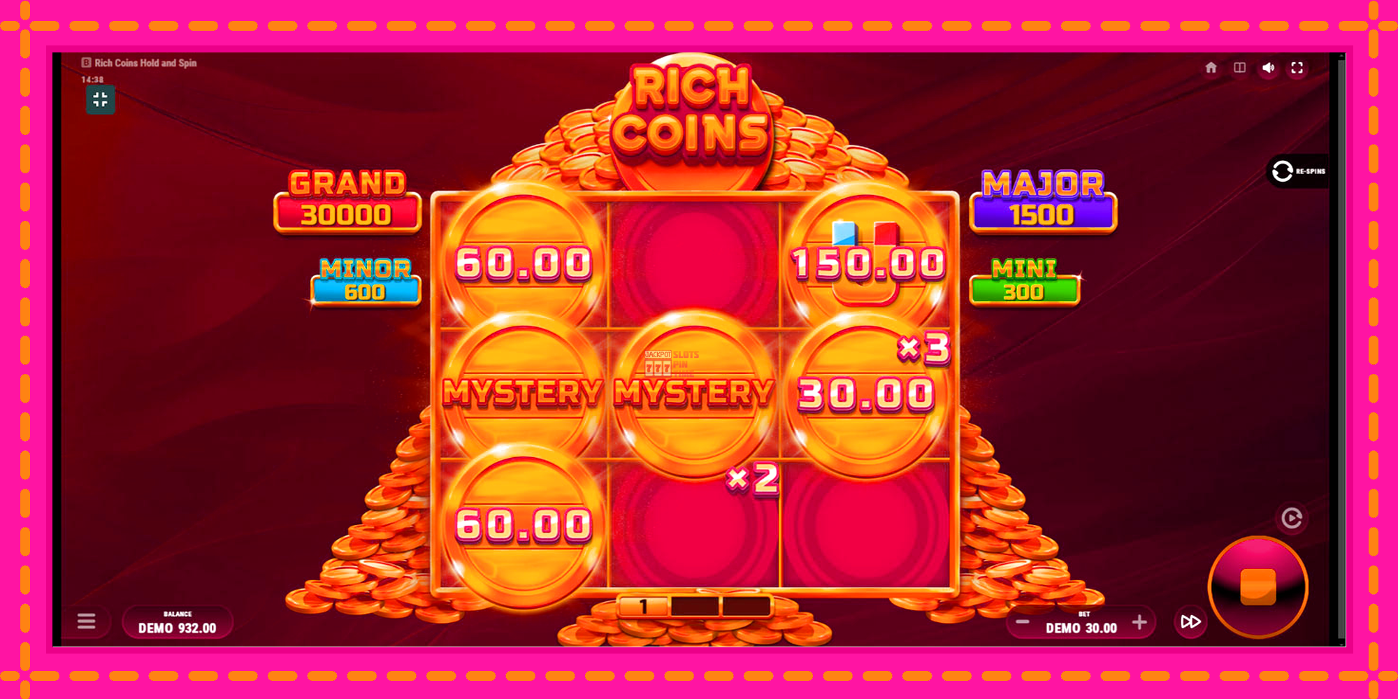 Slot machine Rich Coins Hold and Spin gratuitamente, immagine 4