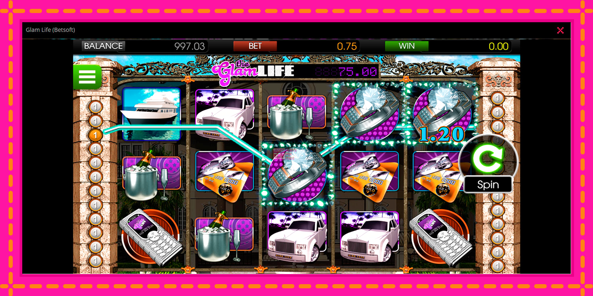 Slot machine Glam Life gratuitamente, immagine 3