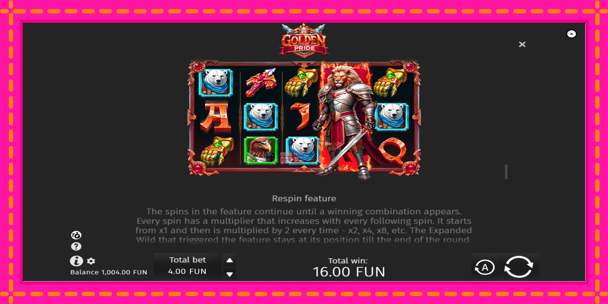 Slot machine Golden Pride gratuitamente, immagine 6