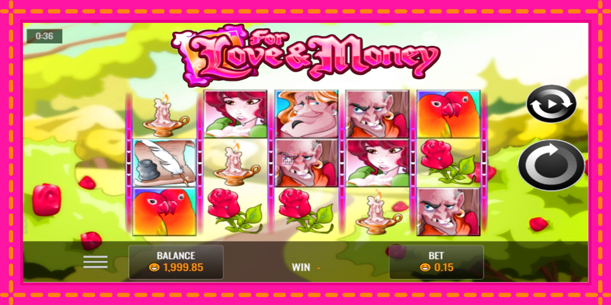 Slot machine For Love and Money gratuitamente, immagine 1