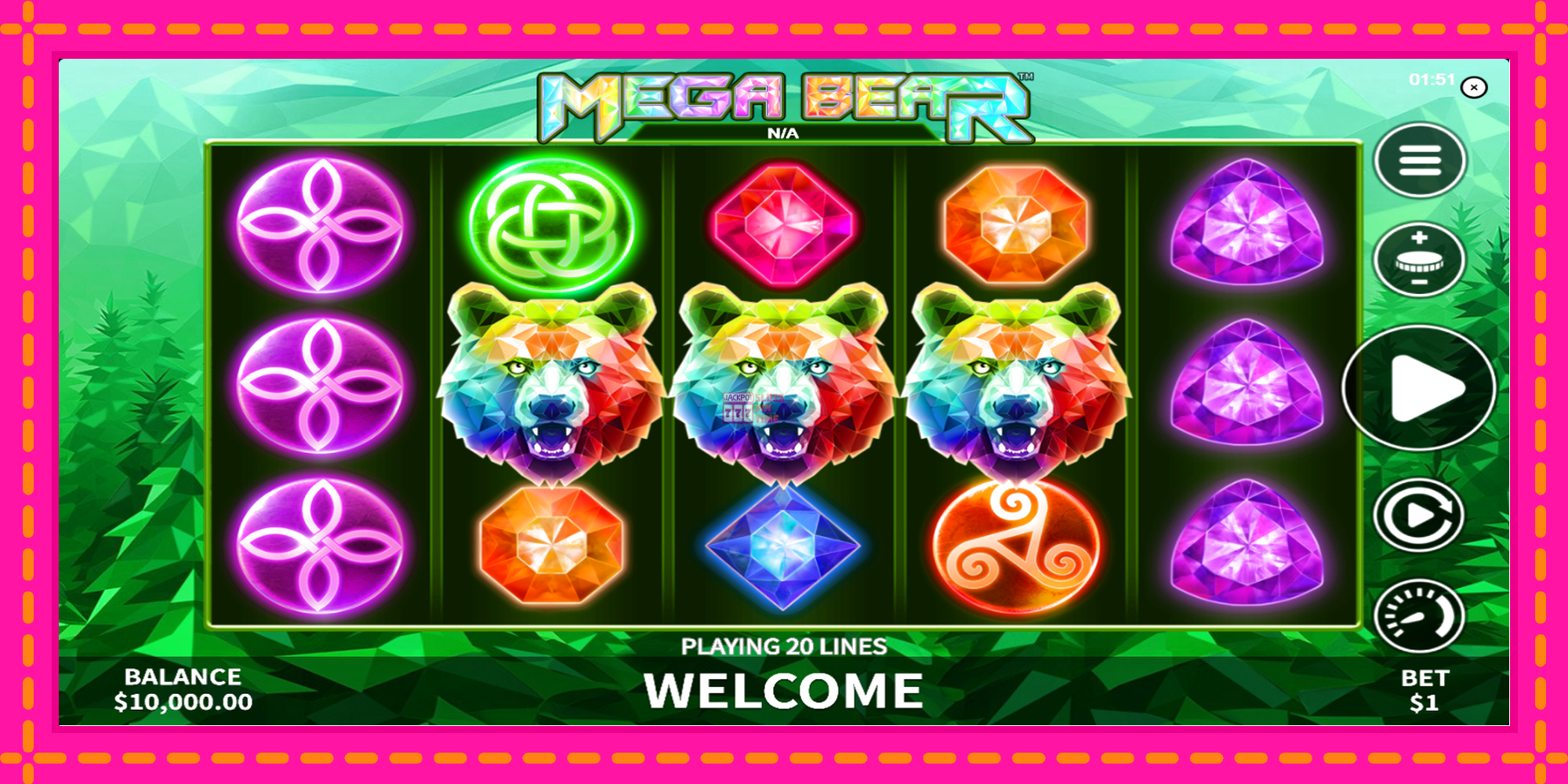 Slot machine Mega Bear gratuitamente, immagine 2