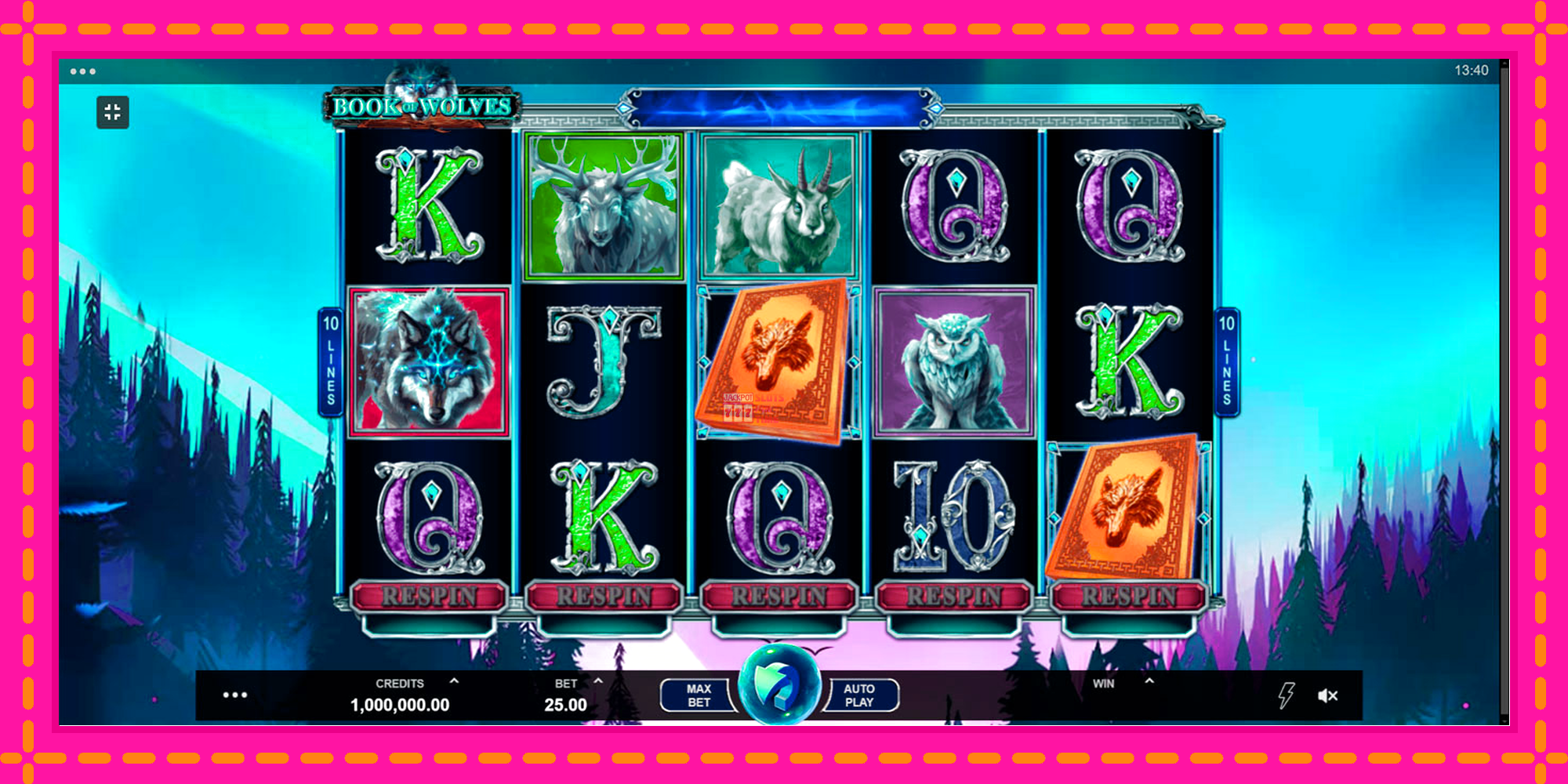 Slot machine Book of Wolves gratuitamente, immagine 1