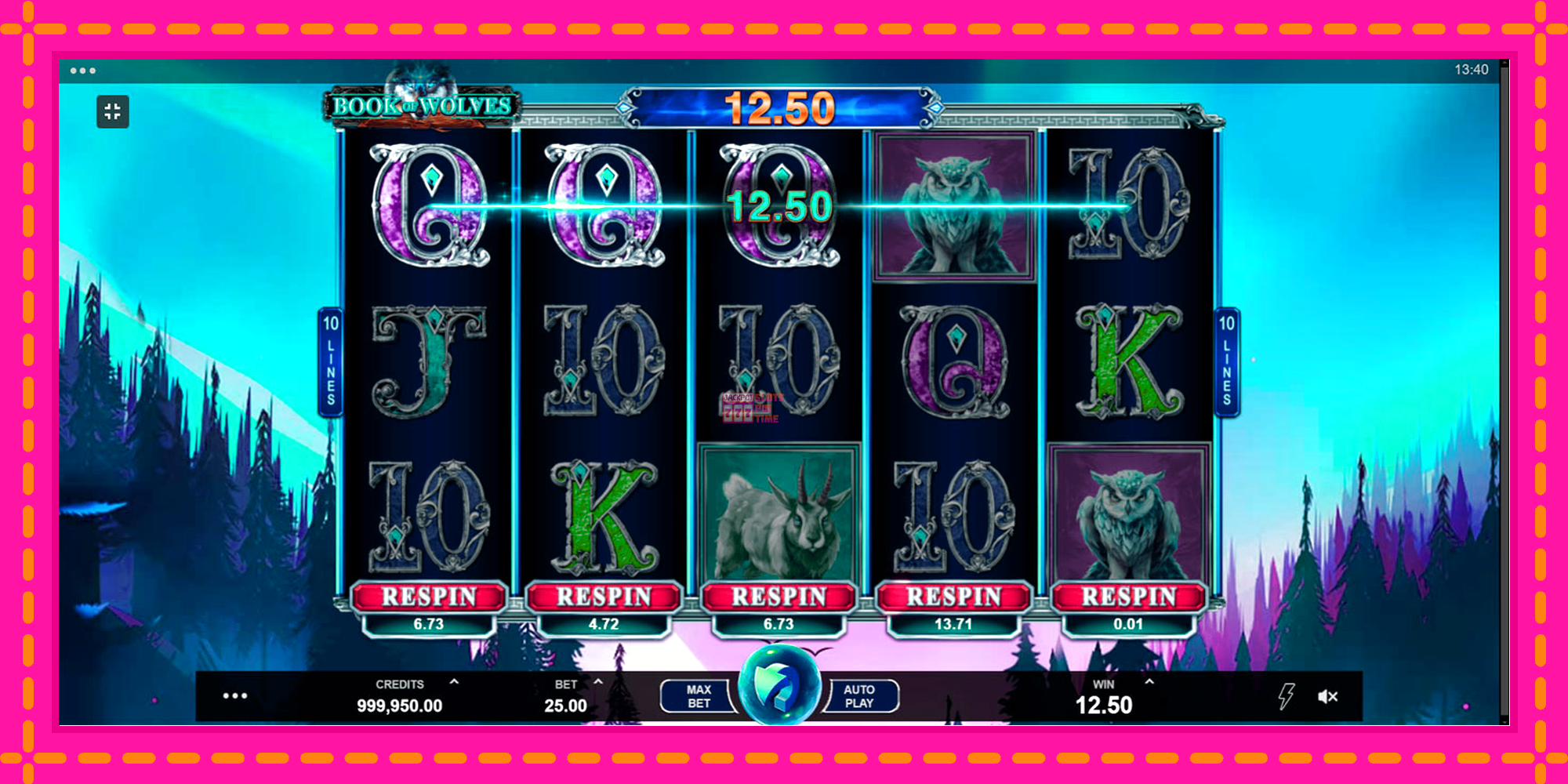 Slot machine Book of Wolves gratuitamente, immagine 2