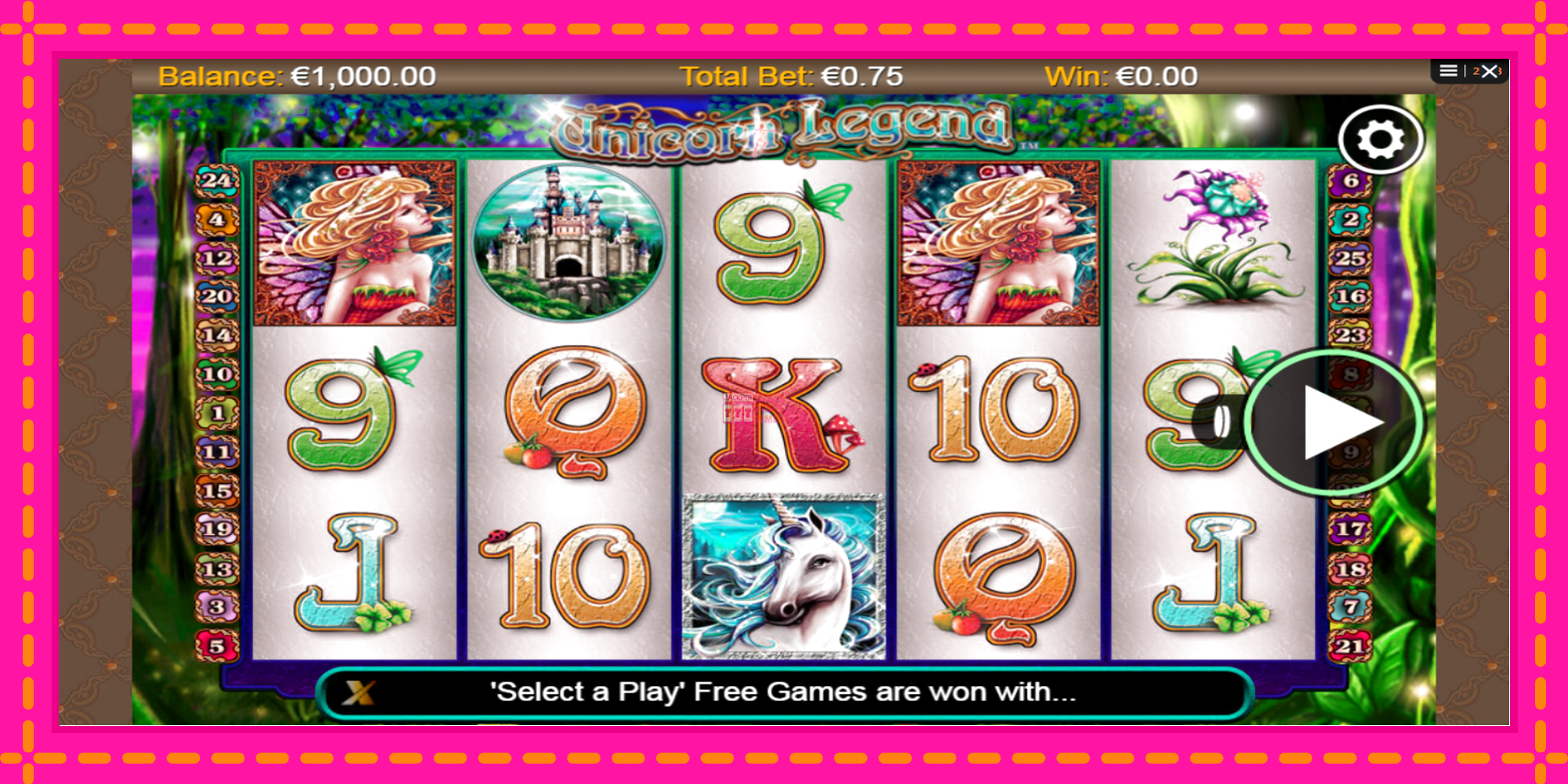 Slot machine Unicorn Legend gratuitamente, immagine 1