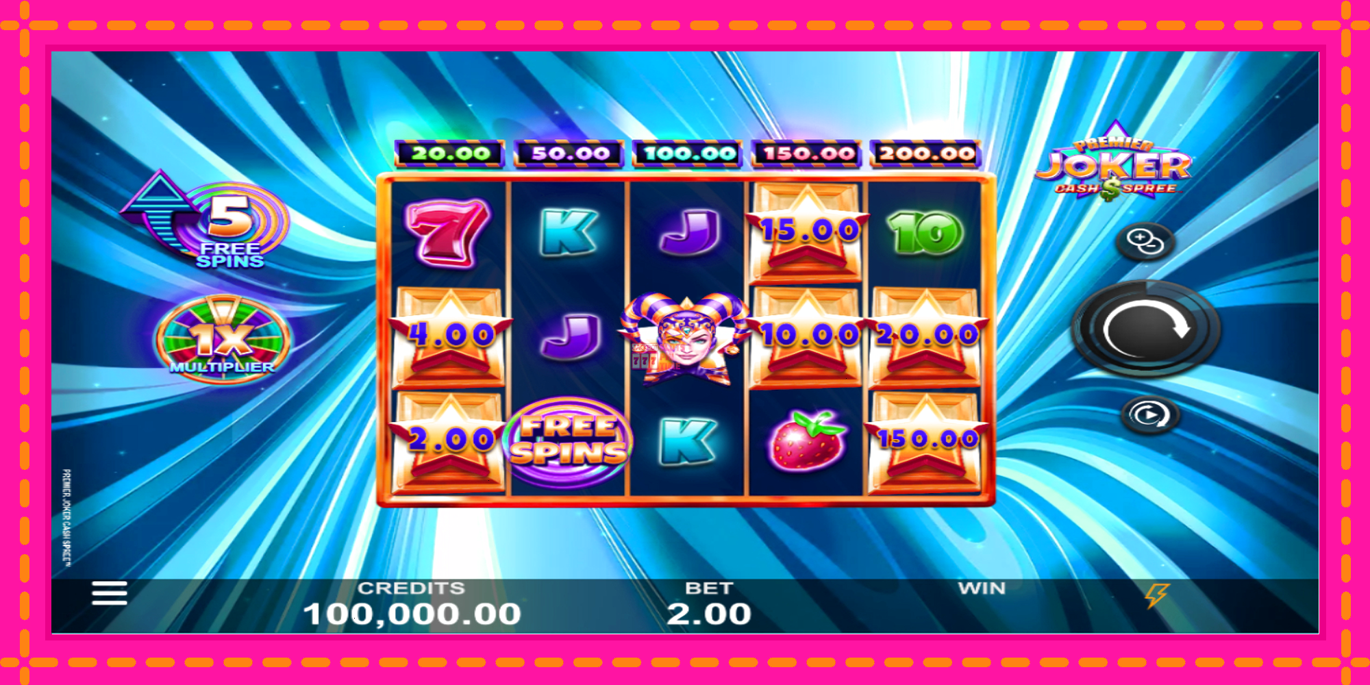 Slot machine Premier Joker Cash Spree gratuitamente, immagine 1