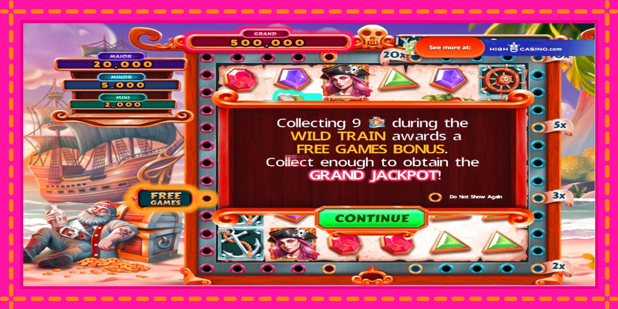 Slot machine Pirates Prosperity Wild Train gratuitamente, immagine 3