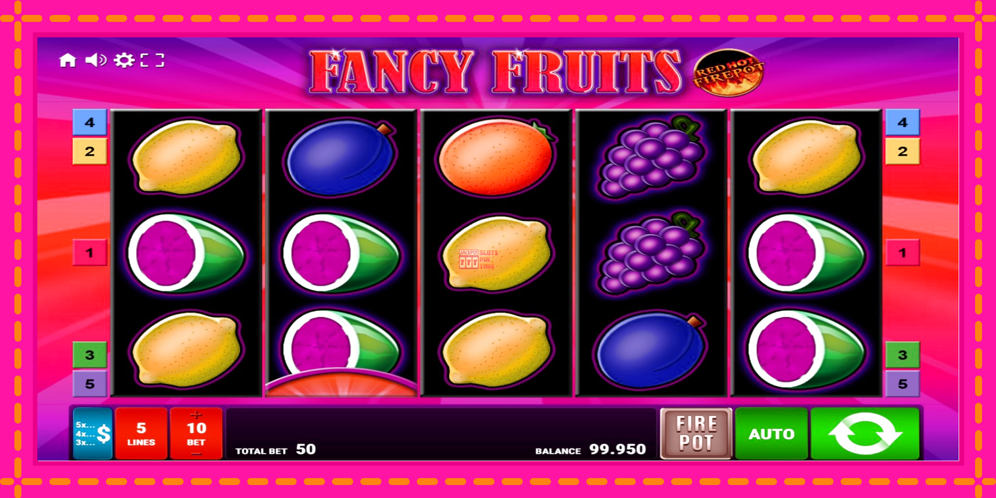 Slot machine Fancy Fruits Red Hot Firepot gratuitamente, immagine 1