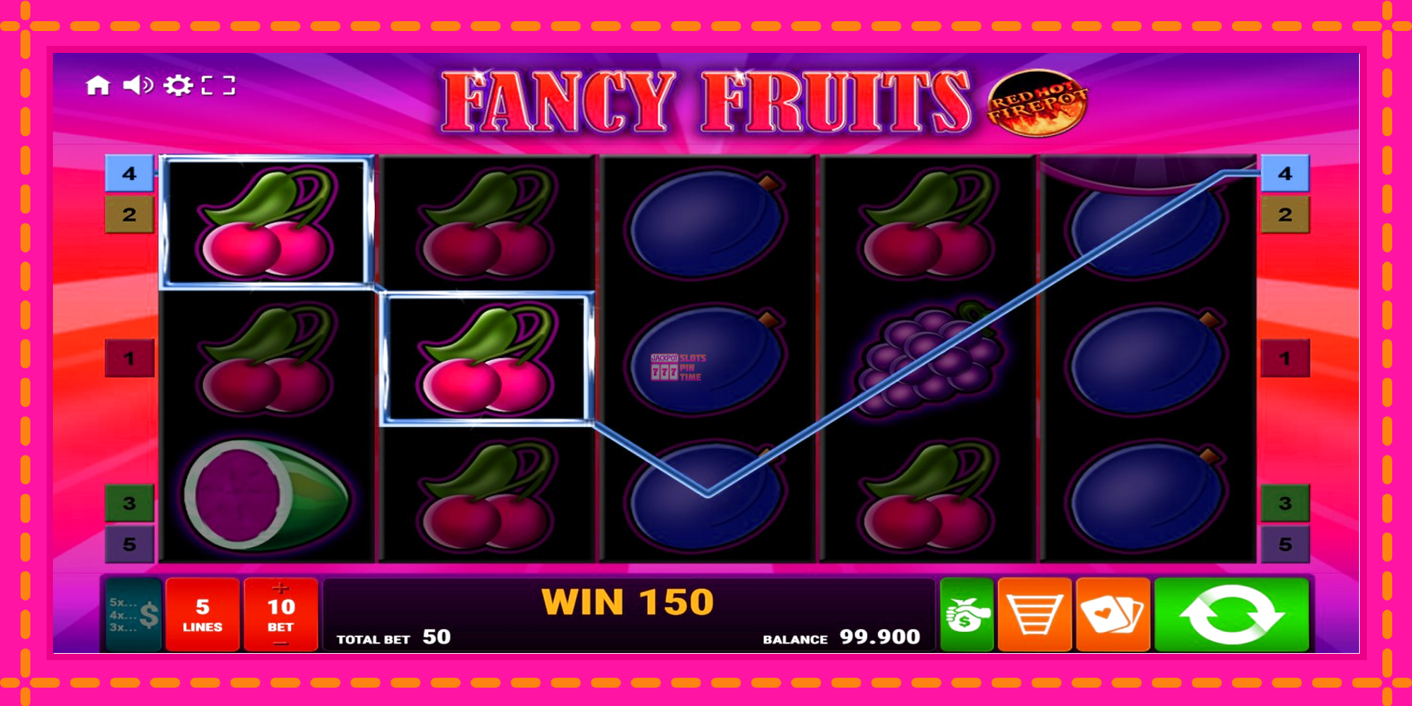 Slot machine Fancy Fruits Red Hot Firepot gratuitamente, immagine 2