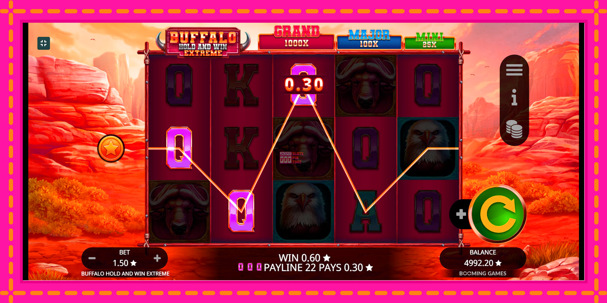 Slot machine Buffalo Hold and Win Extreme gratuitamente, immagine 4