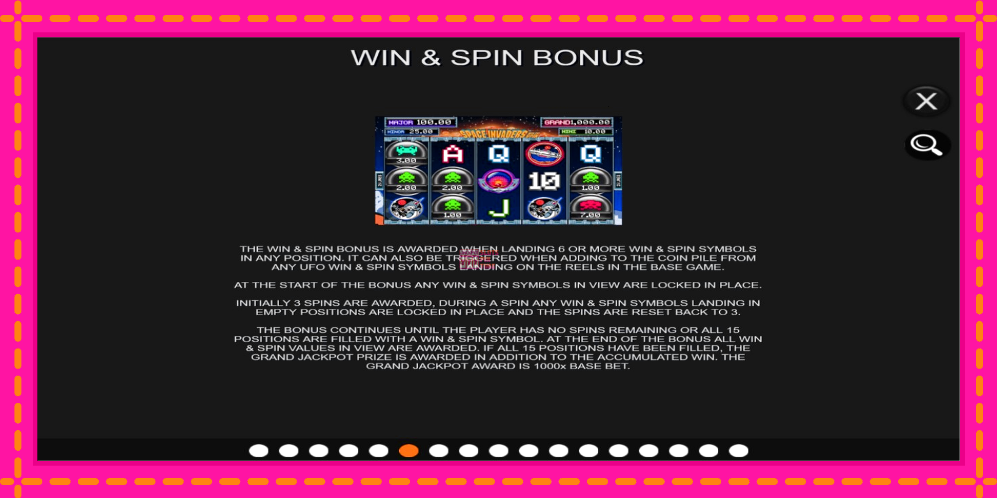 Slot machine Space Invaders Win and Spin gratuitamente, immagine 5