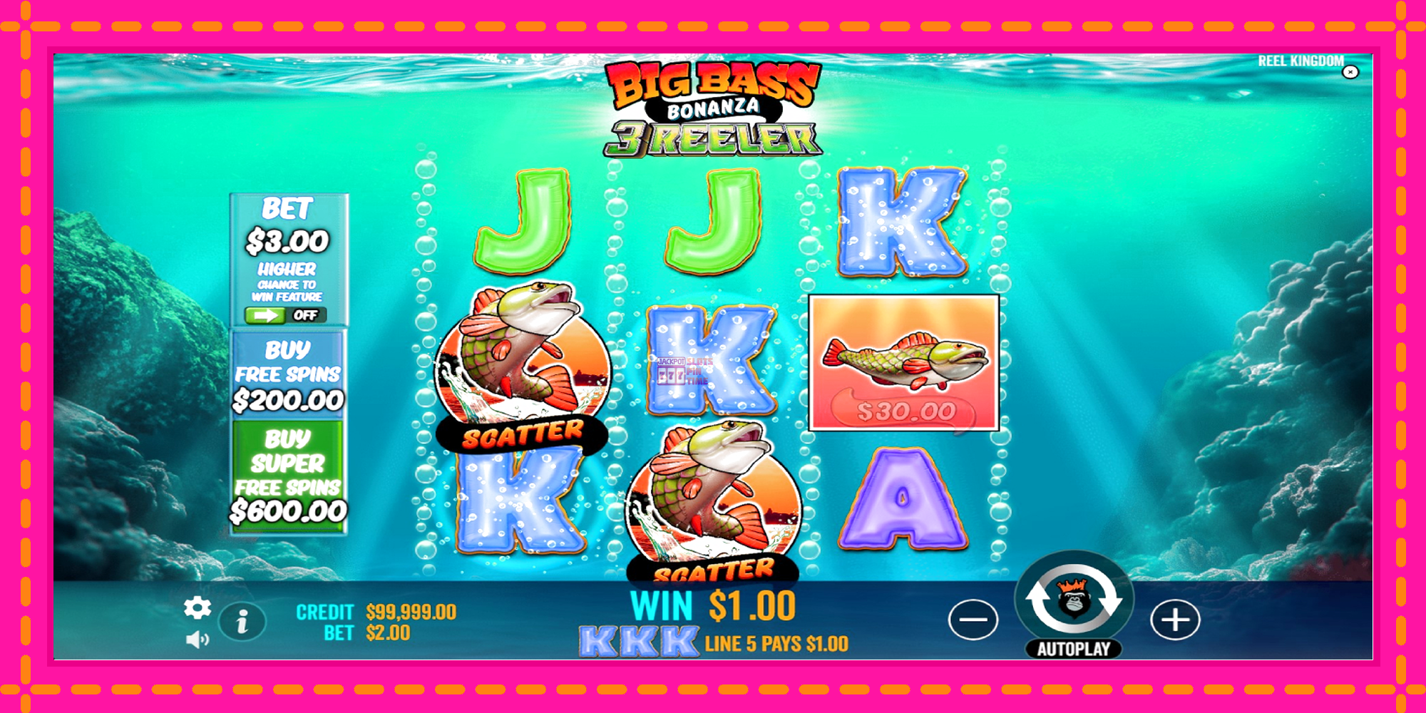 Slot machine Big Bass Bonanza 3 Reeler gratuitamente, immagine 2