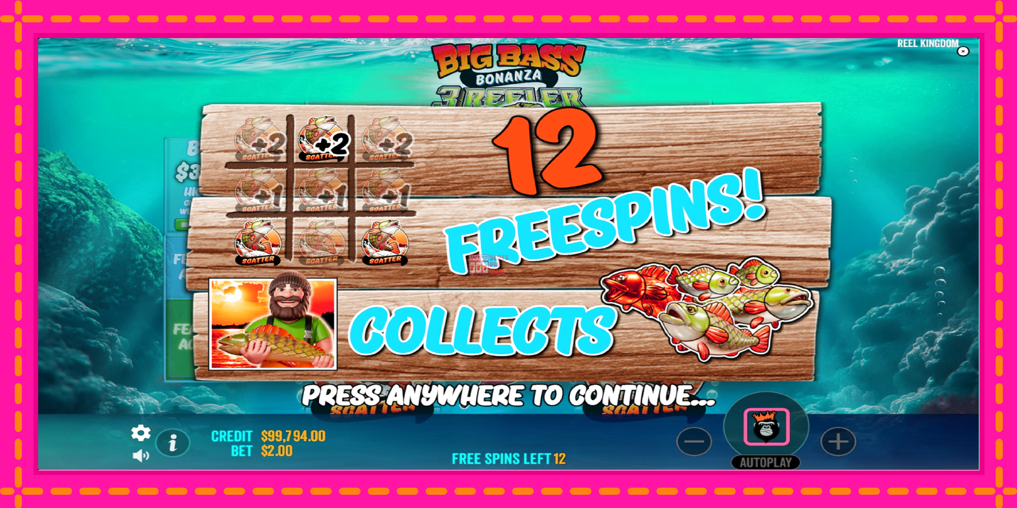 Slot machine Big Bass Bonanza 3 Reeler gratuitamente, immagine 4