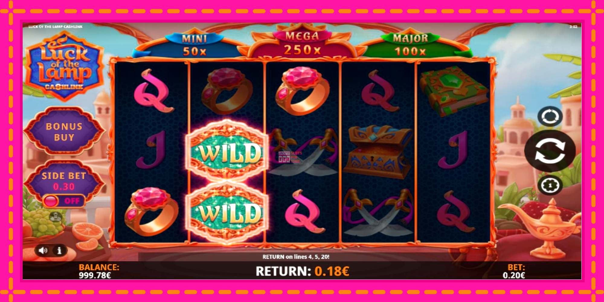 Slot machine Luck of the Lamp Cashlink gratuitamente, immagine 3